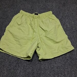 Lckr Swim Shorts Youth S/P  Yellow Nylon Mesh Lined Pockets Stretch 5.5" Preppy*